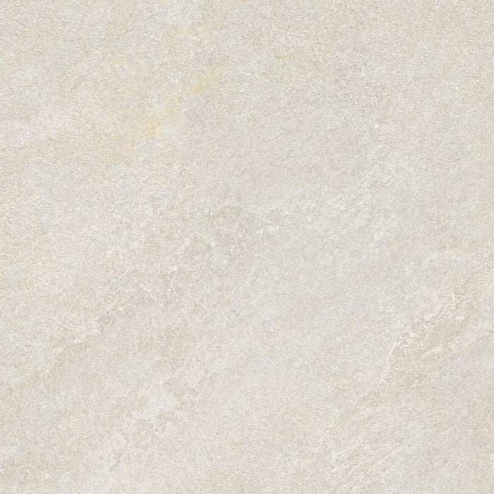 dettaglio piastrella per pavimento e rivestimento effetto pietra quarzite. collezione Arkè, formato 60x60 per esterni, colore Ivory