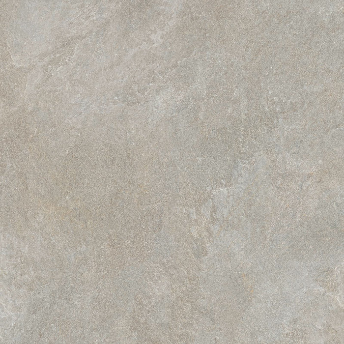 Dettaglio piastrella per pavimento e rivestimento in gres porcellanato effetto pietra quarzite di Ceramiche Keope, collezione Arkè, formato 120x120, colore Grey