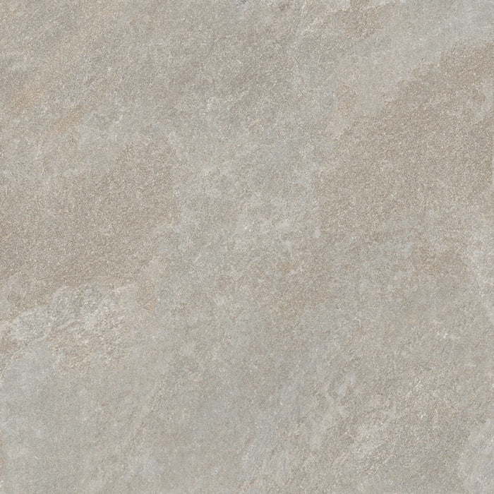 Dettaglio piastrella per pavimento e rivestimento in gres porcellanato effetto pietra quarzite di Ceramiche Keope, collezione Arkè, formato 120x120, colore Grey
