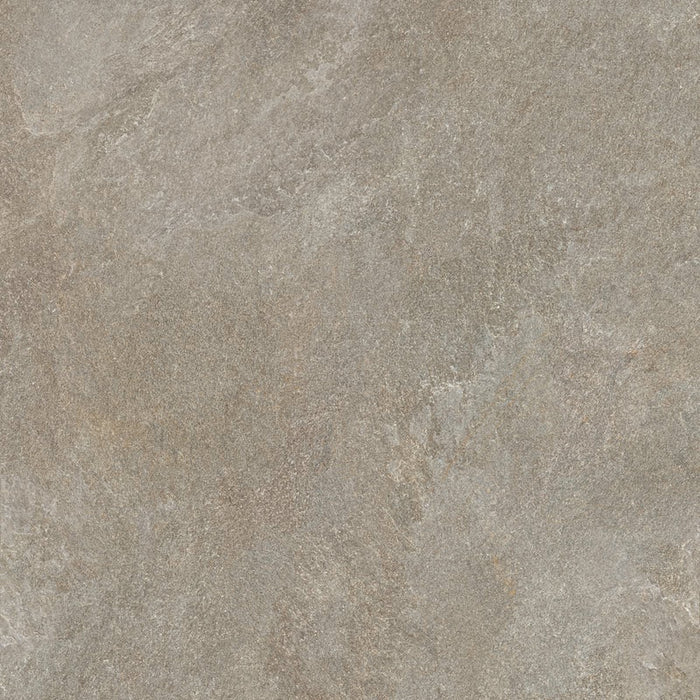 Dettaglio piastrella per pavimento e rivestimento in gres porcellanato effetto pietra quarzite di Ceramiche Keope, collezione Arkè, formato 120x120, colore Clay