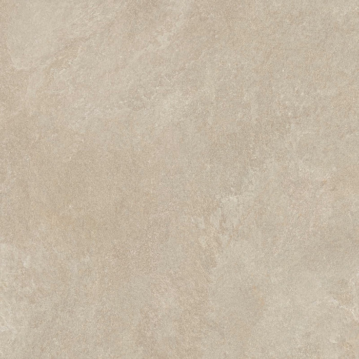 Dettaglio piastrella per pavimento e rivestimento in gres porcellanato effetto pietra quarzite di Ceramiche Keope, collezione Arkè, formato 120x120, colore Beige