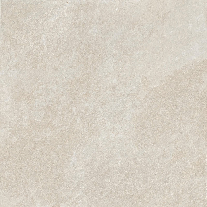 Dettaglio piastrella per pavimento e rivestimento in gres porcellanato effetto pietra quarzite di Ceramiche Keope, collezione Arkè, formato 120x120, colore Ivory