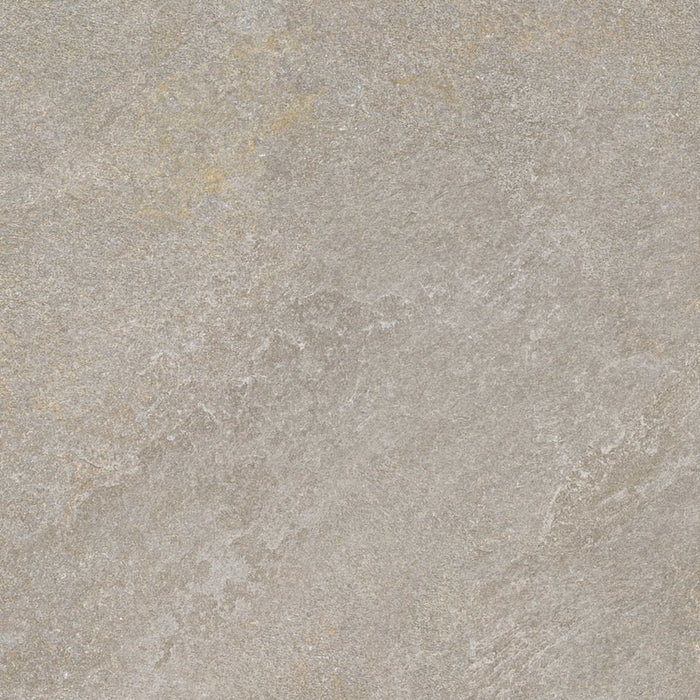 Dettaglio piastrella per pavimento e rivestimento in gres porcellanato effetto pietra quarzite di Ceramiche Keope, collezione Arkè, formato 60x60, colore Grey