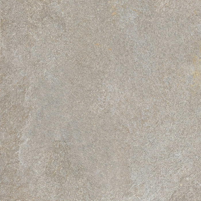 Dettaglio piastrella per pavimento e rivestimento in gres porcellanato effetto pietra quarzite di Ceramiche Keope, collezione Arkè, formato 60x60, colore Grey