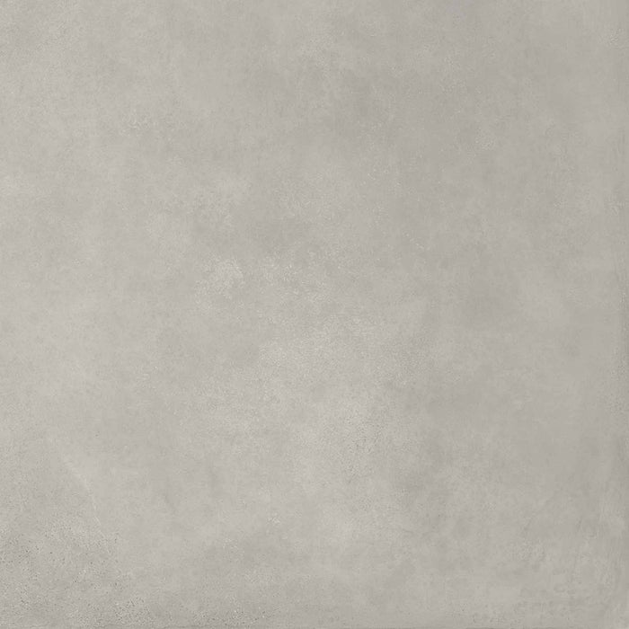 Dettaglio piastrella in gres porcellanato effetto metallo. Plate di ceramiche keope 80x80 colore Silver