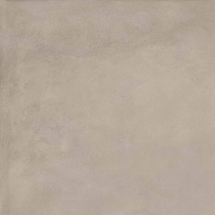 Dettaglio piastrella in gres porcellanato effetto metallo. Plate di ceramiche keope 80x80 colore Tin