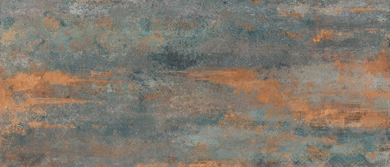 Dettaglio piastrella in gres porcellanato effetto metallo. Plate di ceramiche keope 60x120 colore Luxury Gold