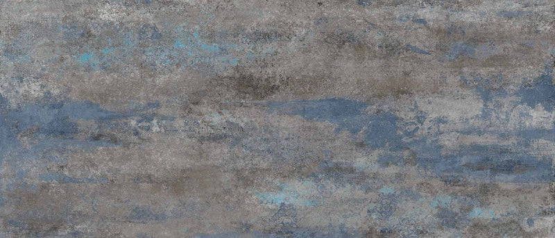 Dettaglio piastrella in gres porcellanato effetto metallo. Plate di ceramiche keope 60x120 colore Luxury Platinum