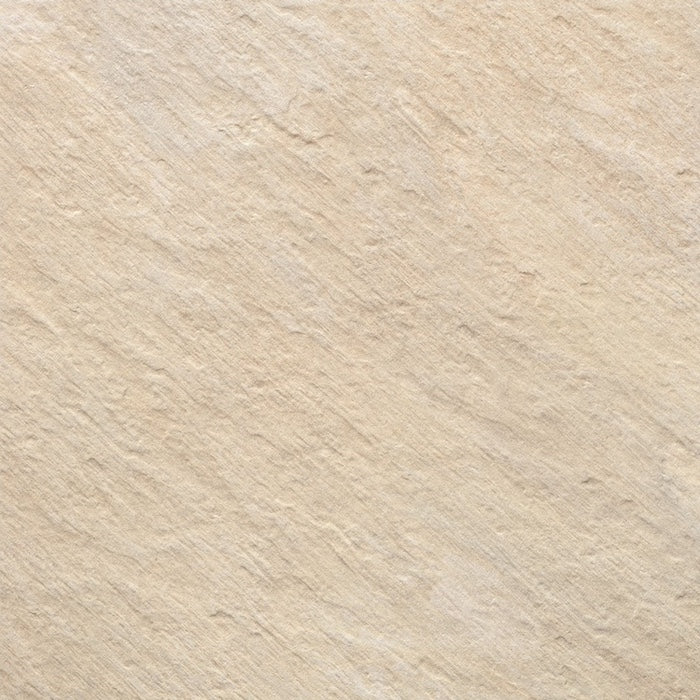 Dettaglio piastrella in gres porcellanato effetto pietra per esterni. Percorsi Extra di ceramiche keope 60x60 colore Pietra di Barge