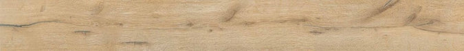 Dettaglio piastrella per pavimento e rivestimento in gres porcellanato effetto legno rovere della collezione Unica di Ceramiche Keope, formato 20x180, colore Almond.