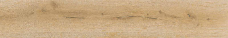 Dettaglio piastrella per pavimento e rivestimento in gres porcellanato effetto legno rovere della collezione Unica di Ceramiche Keope, formato 20x120, colore Almond