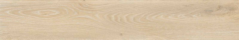 Dettaglio piastrella per pavimento e rivestimento in gres porcellanato effetto legno rovere della collezione Unica di Ceramiche Keope, formato 20x120, colore Ivory