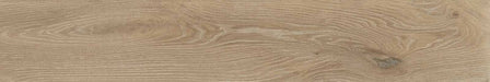 Dettaglio piastrella per pavimento e rivestimento in gres porcellanato effetto legno rovere della collezione Unica di Ceramiche Keope, formato 20x120, colore Beige