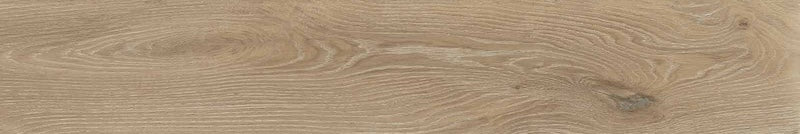 Dettaglio piastrella per pavimento e rivestimento in gres porcellanato effetto legno rovere della collezione Unica di Ceramiche Keope, formato 20x120, colore Beige
