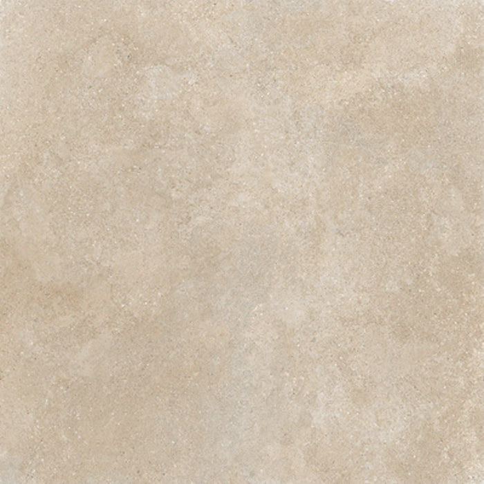 Dettaglio piastrella in gres porcellanato effetto pietra calcarea, Ceramiche Keope - Collezione Brystone, formato 120x120 cm, finitura natural R9, colore Gold. Ideale per pavimenti e rivestimenti di design.