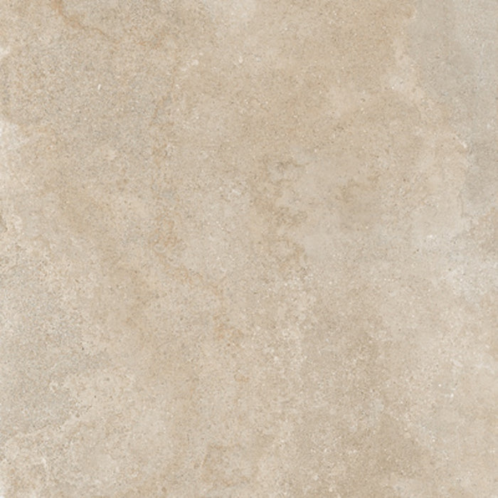 Dettaglio piastrella in gres porcellanato effetto pietra calcarea, Ceramiche Keope - Collezione Brystone, formato 120x120 cm, finitura natural R9, colore Gold. Ideale per pavimenti e rivestimenti di design.
