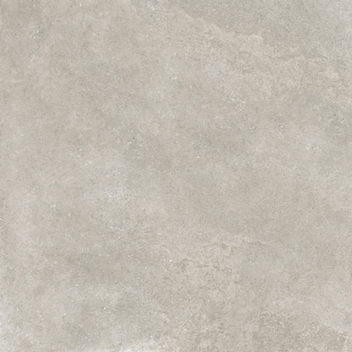 Dettaglio piastrella in gres porcellanato effetto pietra calcarea, Ceramiche Keope - Collezione Brystone, formato 120x120 cm, finitura natural R9, colore Grey. Ideale per pavimenti e rivestimenti di design.