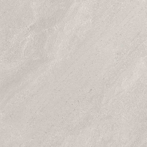 Dettaglio piastrella in gres porcellanato effetto pietra calcarea, Ceramiche Keope - Collezione Chorus, formato 60x60 cm, finitura natural R9, colore White. Ideale per pavimenti e rivestimenti di design.