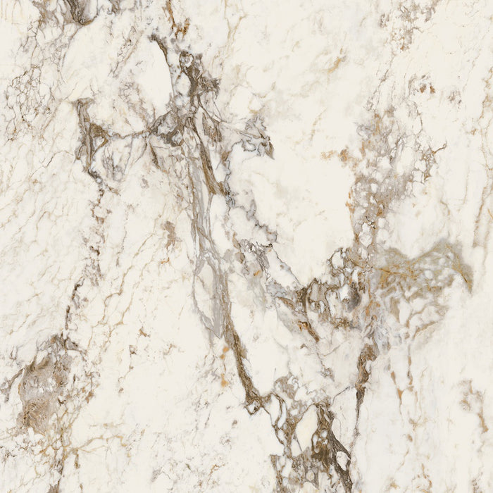 Dettaglio piastrella in gres porcellanato effetto marmo, Ceramiche Keope - Collezione Interno4, formato 120x120 cm, finitura lappata, colore Breccia Tortona. Ideale per pavimenti e rivestimenti di design.