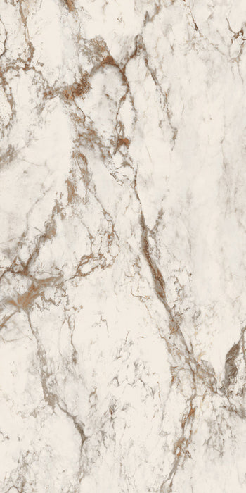 Dettaglio piastrella in gres porcellanato effetto marmo, Ceramiche Keope - Collezione Interno4, formato 60x120 cm, finitura lappata, colore Breccia Tortona. Ideale per pavimenti e rivestimenti di design.