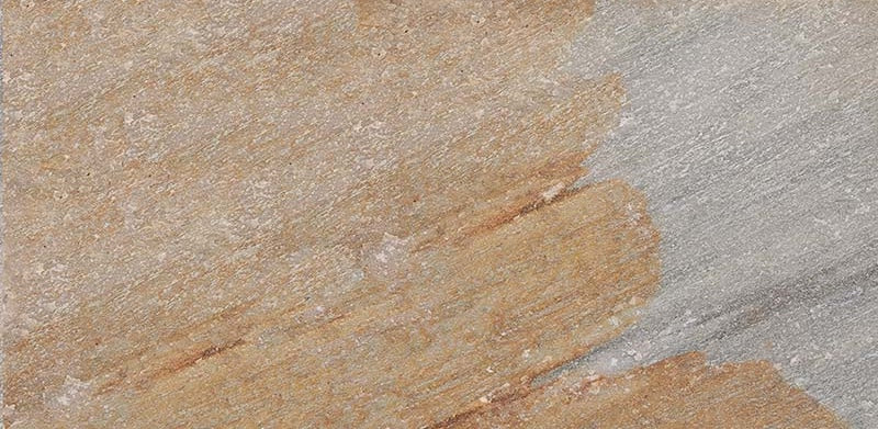 Dettaglio piastrella in gres porcellanato effetto pietra. limes di ceramiche keope 22x44 colore QUARTZ MULTICOLOR per esterni, outdoor