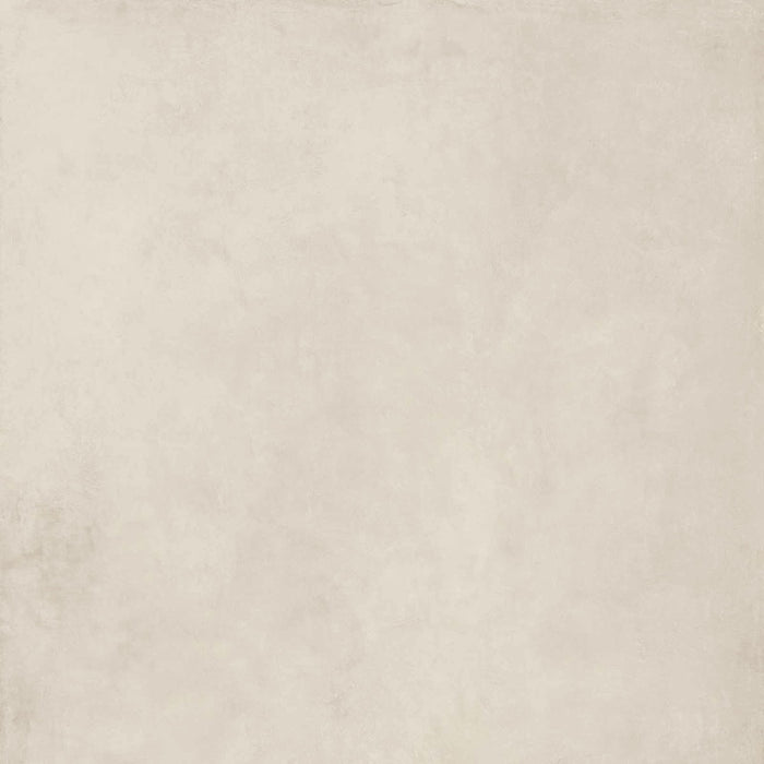 Piastrella per pavimenti e rivestimenti in gres effetto cemento della collezione Moov Up di ceramiche Keope, formato 120x120 cm, colore Cream