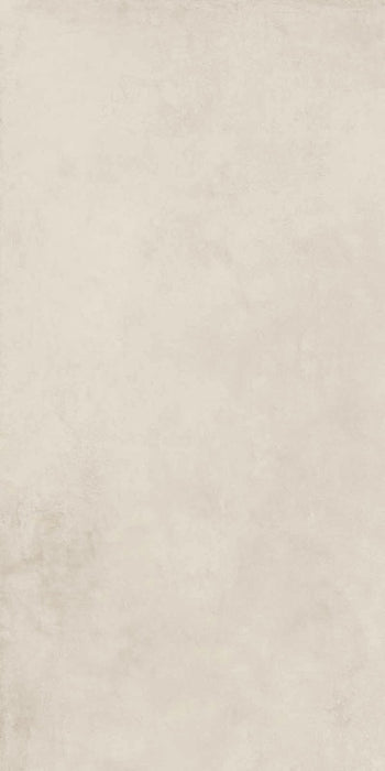 Piastrella per pavimenti e rivestimenti in gres effetto cemento della collezione Moov Up di ceramiche Keope, formato 60x120 cm, colore Cream
