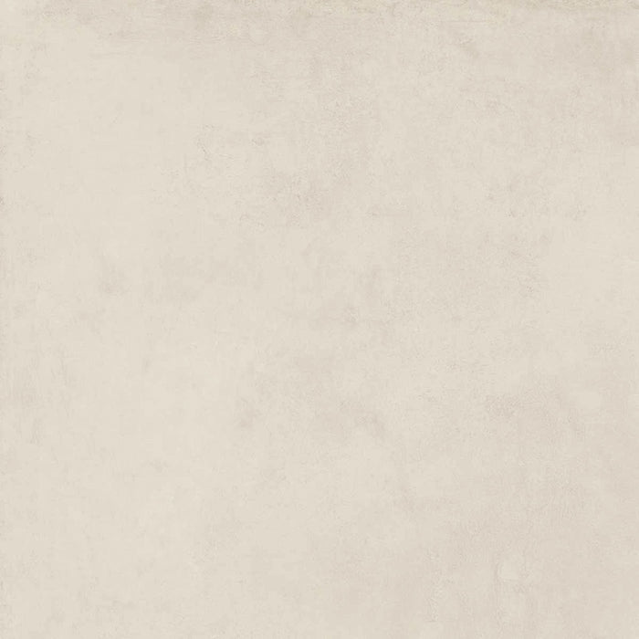 Piastrella per pavimenti e rivestimenti in gres effetto cemento della collezione Moov Up di ceramiche Keope, formato 60x60 cm, colore Cream