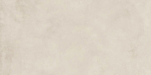 Piastrella per pavimenti e rivestimenti in gres effetto cemento della collezione Moov Up di ceramiche Keope, formato 30x60 cm, colore Cream