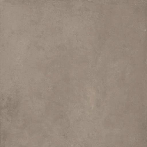 Piastrella per pavimenti e rivestimenti in gres effetto cemento della collezione Moov Up di ceramiche Keope, formato 120x120 cm, colore Tobacco