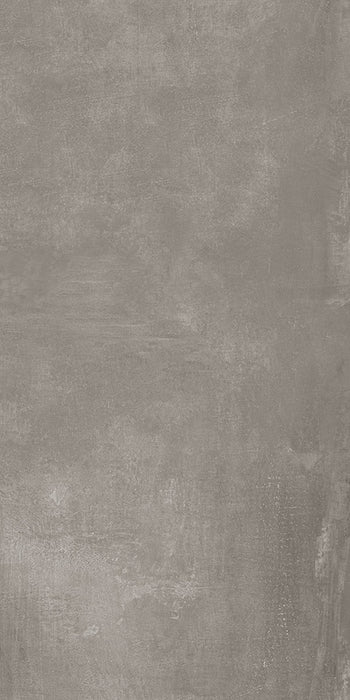 Dettaglio piastrella in gres porcellanato effetto cemento industriale. Noord di ceramiche keope 60x120 colore Taupe