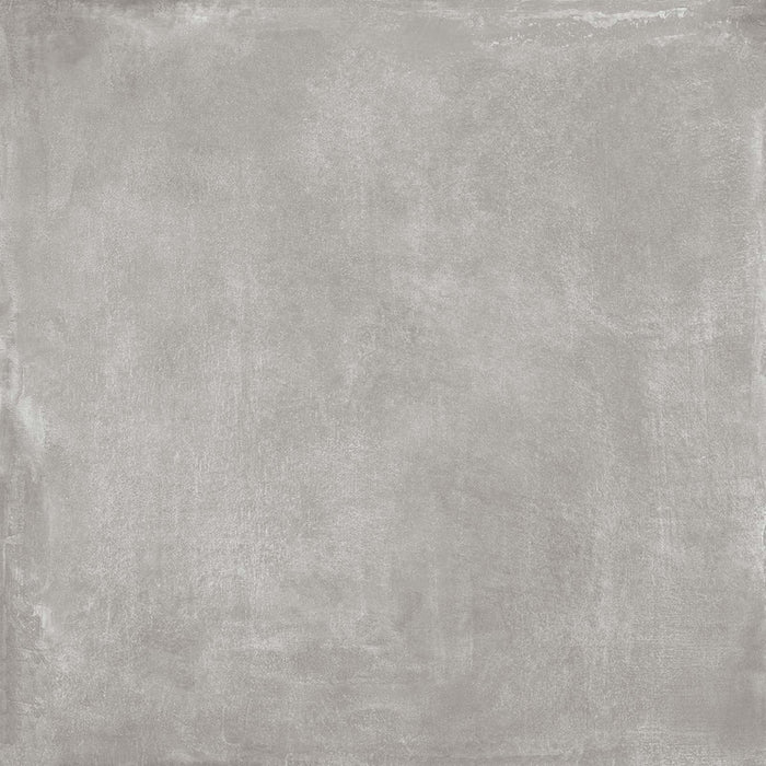 Dettaglio piastrella in gres porcellanato effetto cemento industriale. Noord di ceramiche keope 80x80 colore Grey