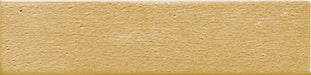 Dettaglio piastrella da rivestimento in gres porcellanato effetto materico e effetto mattoncino 4,5x18,6 cm, della collezione Koinè, colore Ocra, di Ceramica Settecento