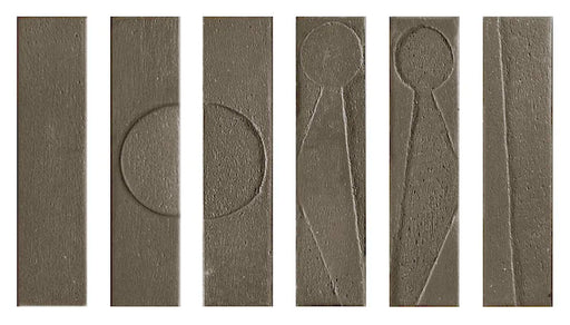 Dettaglio piastrella da rivestimento in gres porcellanato effetto etnico e effetto mattoncino 4,5x18,6 cm, della collezione Koinè, colore Terra, di Ceramica Settecento