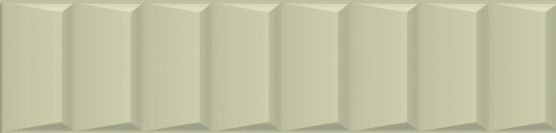 Dettaglio piastrella per rivestimento in gres porcellanato effetto mattoncino Opaco 6x25 cm della collezione Volume, colore Ladder Sage di Ceramica Rondine