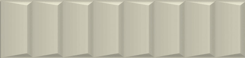 Dettaglio piastrella per rivestimento in gres porcellanato effetto mattoncino Opaco 6x25 cm della collezione Volume, colore Ladder White di Ceramica Rondine