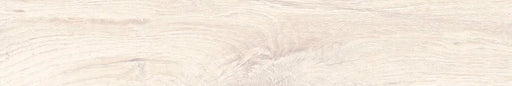 Piastrella per pavimento e rivestimento in gres porcellanato effetto legno rustico della collezione Living di Ceramica Rondine, formato 7.5x45 cm, colore Bianco