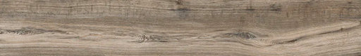 Piastrella per pavimento e rivestimento in gres porcellanato effetto legno rustico della collezione Living di Ceramica Rondine, formato 15x100 cm, colore Cenere
