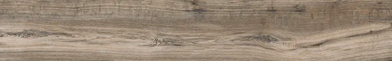 Piastrella per pavimento e rivestimento in gres porcellanato effetto legno rustico della collezione Living di Ceramica Rondine, formato 15x100 cm, colore Cenere