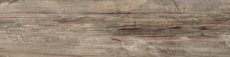 Piastrella per pavimento e rivestimento in gres porcellanato effetto legno rustico della collezione Living di Ceramica Rondine, formato 15x61 cm, colore Cenere