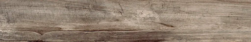 Piastrella per pavimento e rivestimento in gres porcellanato effetto legno rustico della collezione Living di Ceramica Rondine, formato 7.5x45 cm, colore Cenere