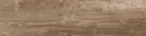 Piastrella per pavimento e rivestimento in gres porcellanato effetto legno rustico della collezione Living di Ceramica Rondine, formato 15x61 cm, colore Marrone
