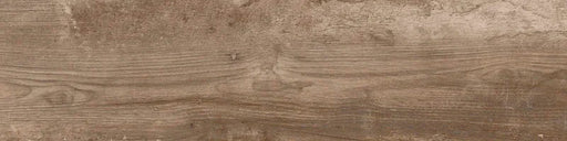 Piastrella per pavimento e rivestimento in gres porcellanato effetto legno rustico della collezione Living di Ceramica Rondine, formato 15x61 cm, colore Marrone