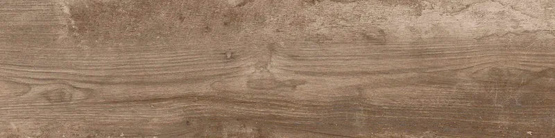 Piastrella per pavimento e rivestimento in gres porcellanato effetto legno rustico della collezione Living di Ceramica Rondine, formato 15x61 cm, colore Marrone
