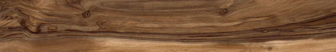 Piastrella per pavimento e rivestimento in gres porcellanato effetto legno rustico della collezione Living di Ceramica Rondine, formato 15x100 cm, colore Noce