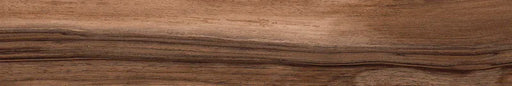 Piastrella per pavimento e rivestimento in gres porcellanato effetto legno rustico della collezione Living di Ceramica Rondine, formato 7.5x45 cm, colore Noce