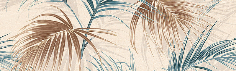 Rivestimento ceramico 33x100 cm della collezione Ludostone, colore Oasi Aster Blue di Ceramica Rondine.