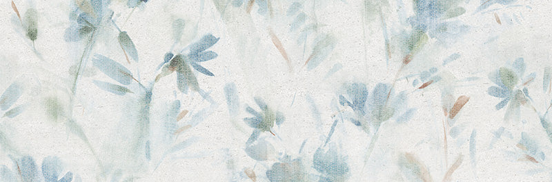 Rivestimento ceramico 33x100 cm della collezione Ludostone, colore Oasi Sky di Ceramica Rondine.