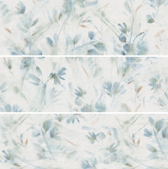 Rivestimento ceramico 33x100 cm della collezione Ludostone, colore Oasi Sky di Ceramica Rondine.