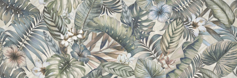 Rivestimento ceramico 33x100 cm della collezione Ludostone, colore Oasi Sahara di Ceramica Rondine.